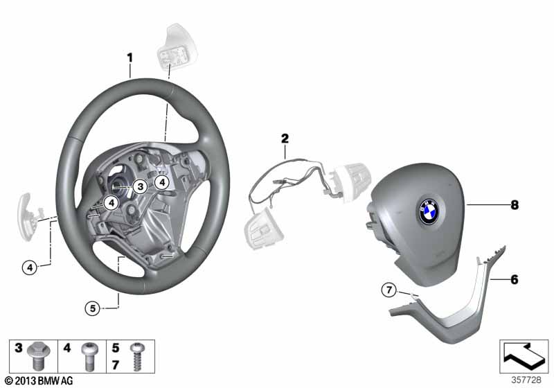 Sportstuurwiel airbag met schakelpaddels