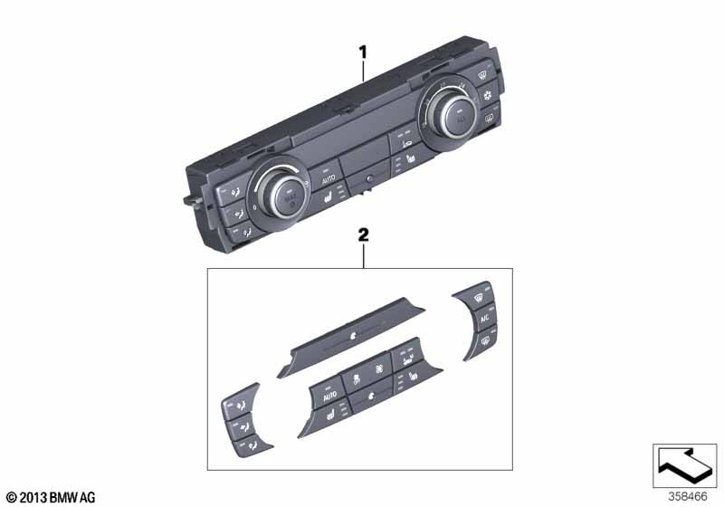 Bediening. autom. airconditioning, Basis