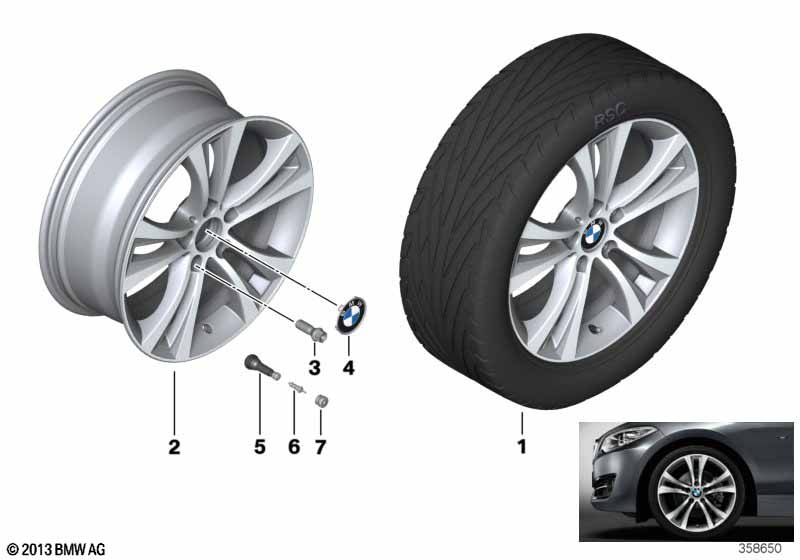 BMW LM velg dubbelspaak 384 - 18''