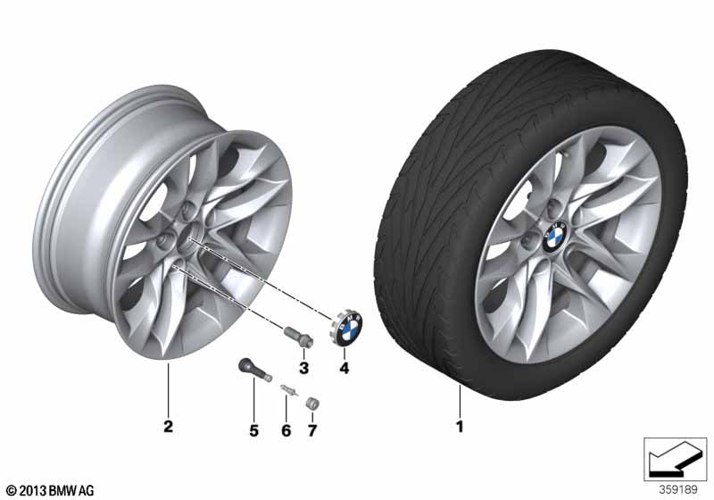 BMW LM-velg V-spaak 621