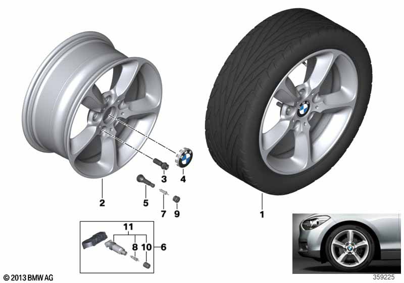 BMW LM velg sterspaak 382