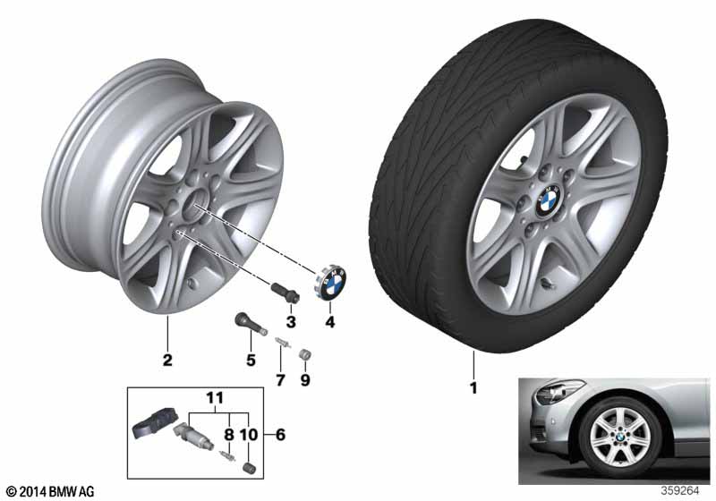 BMW LM velg sterspaak 377