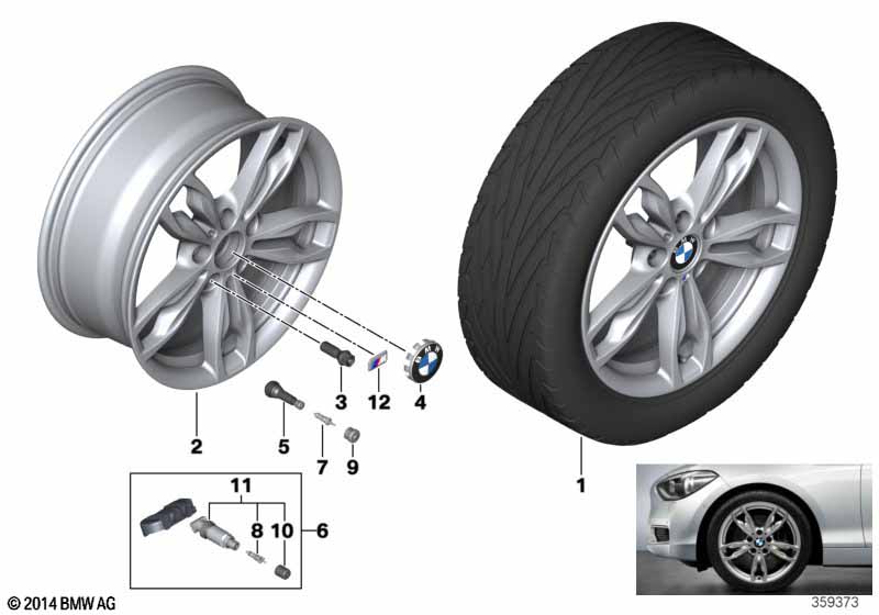 BMW LM velg M dubbele spaak 436-18''