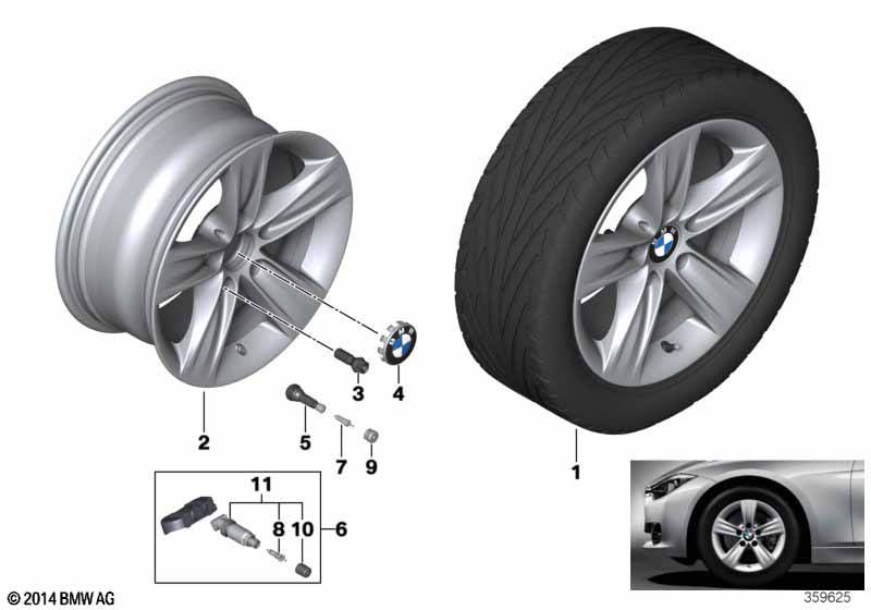 BMW LM-velg Sterspaak 391- 16''