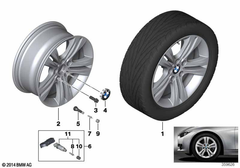 BMW LM velg dubbelspaak 392 - 17''