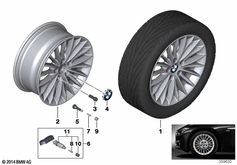 BMW LM-velg veelspaaks 414 - 17''