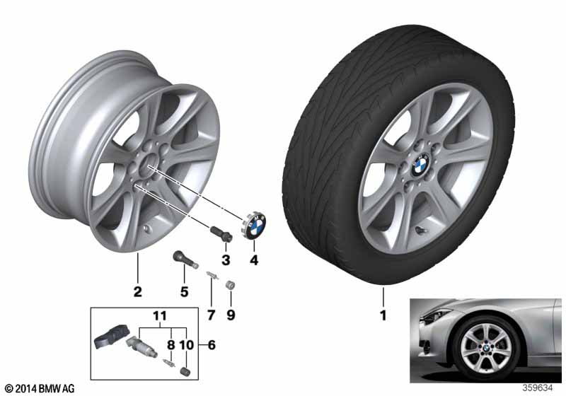 BMW LM velg sterspaak 394 - 17''