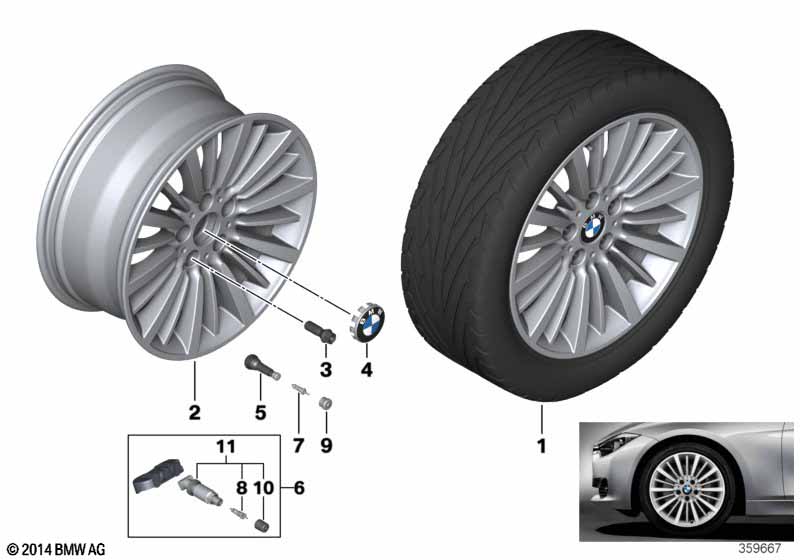 BMW LM-velg veelspaaks 416 - 18''