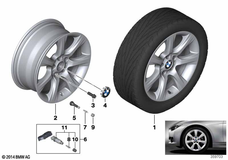 BMW LM velg sterspaak 396 - 18''