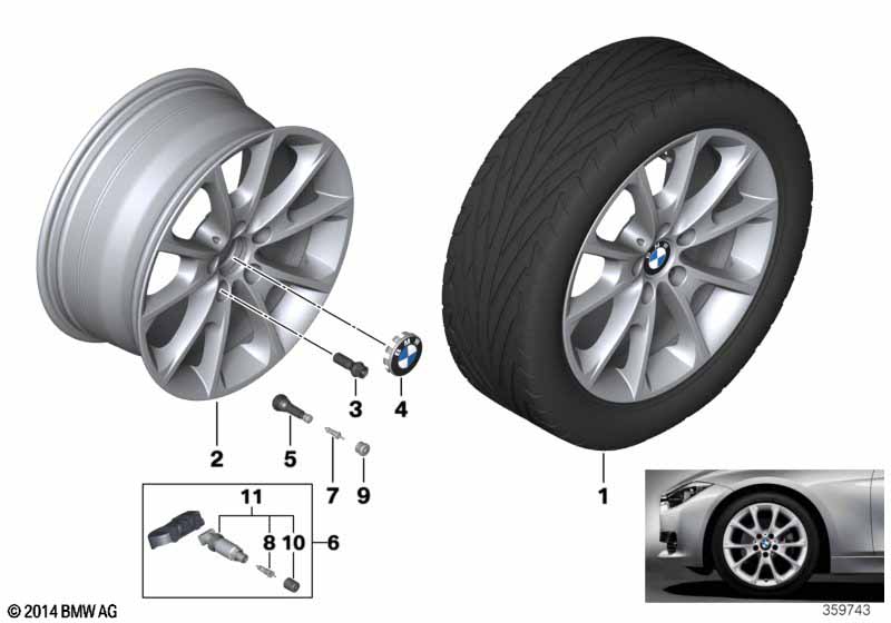 BMW LM velg V-spaak 398 - 18''