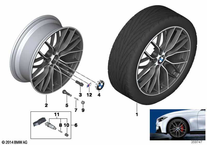 BMW LM velg M dubbele spaak 405-20''