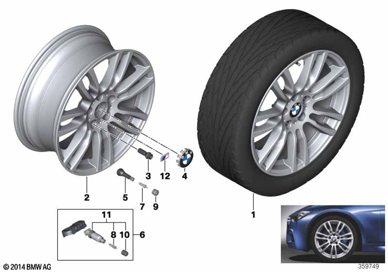 BMW LM-velg M sterspaak 403 - 19''