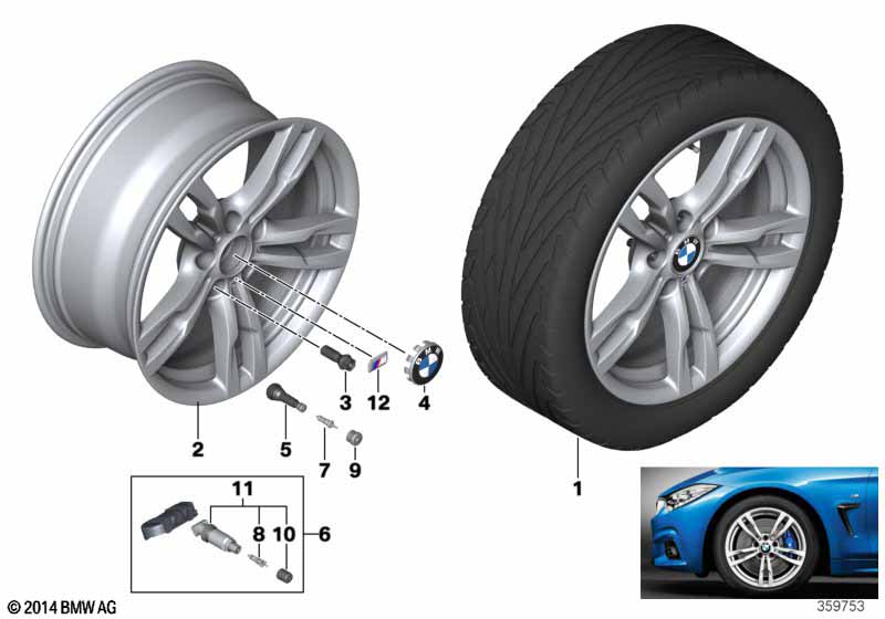 BMW LM-velg M dubele spaak 441 - 18''