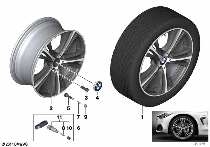 BMW LM velg sterspaak 407 - 19''