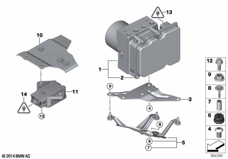 Hydroaggreg.DXC/bevestiging/sensor