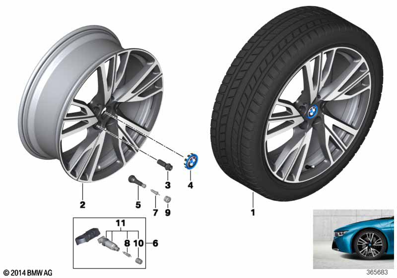 BMW i LM-velg W-spaak 470 - 20''