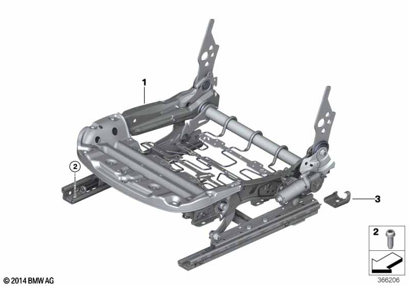 Stoel voor zittingframe elektrisch