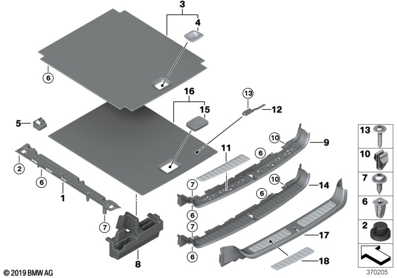 Bekleding bagageruimtebodem