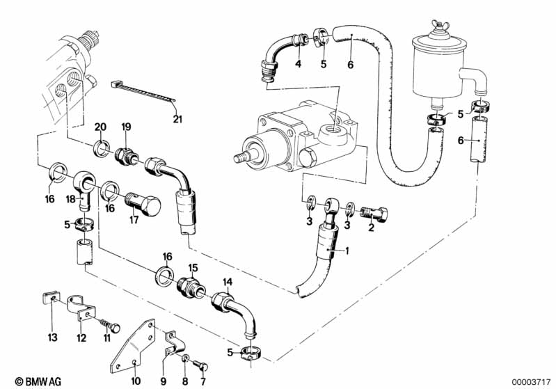 Hydro-besturing-olieleidings