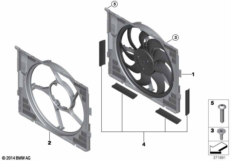 Ventilatoromlijsting, aanbouwdelen