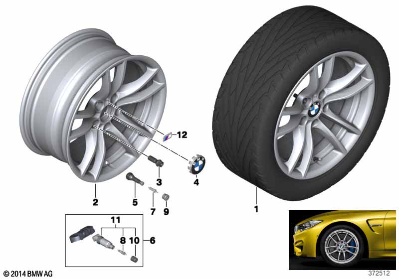 BMW LM-velg V-spaak 640M - 18''