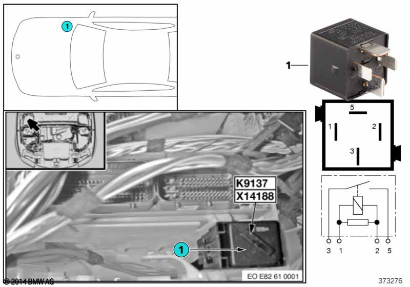 Relais elektrische ventilator K9137