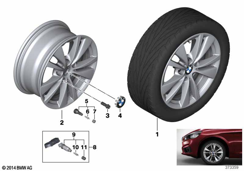 BMW LM velg dubbelspaak 476 - 16''