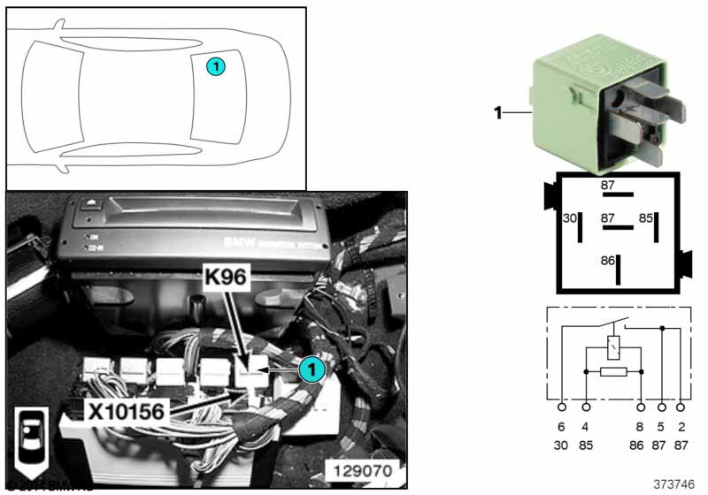 Relais brandstofpomp 1 K96