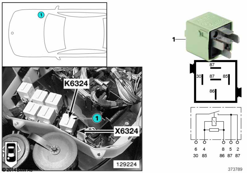 Relais startmotor K6324