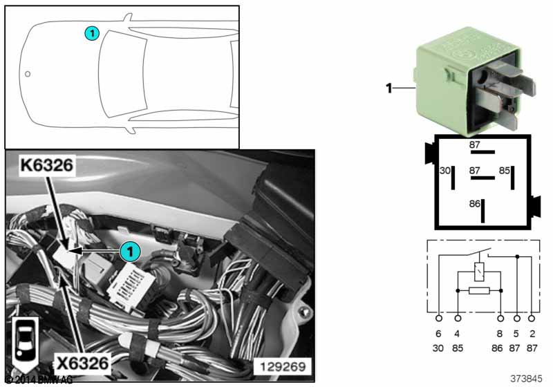 Ontlastingsrelais klem 15 K6326