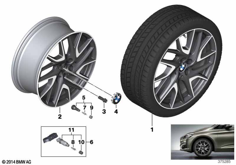 BMW LM-velg turbinestyling 487 - 19''