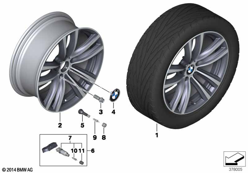 BMW LM velg dubbelspaak 466 - 19''