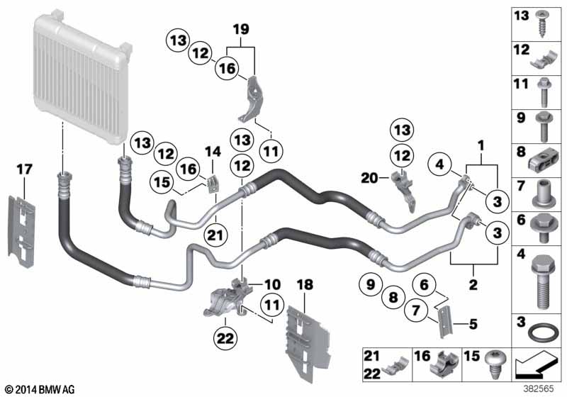 Motoroliekoelerleiding