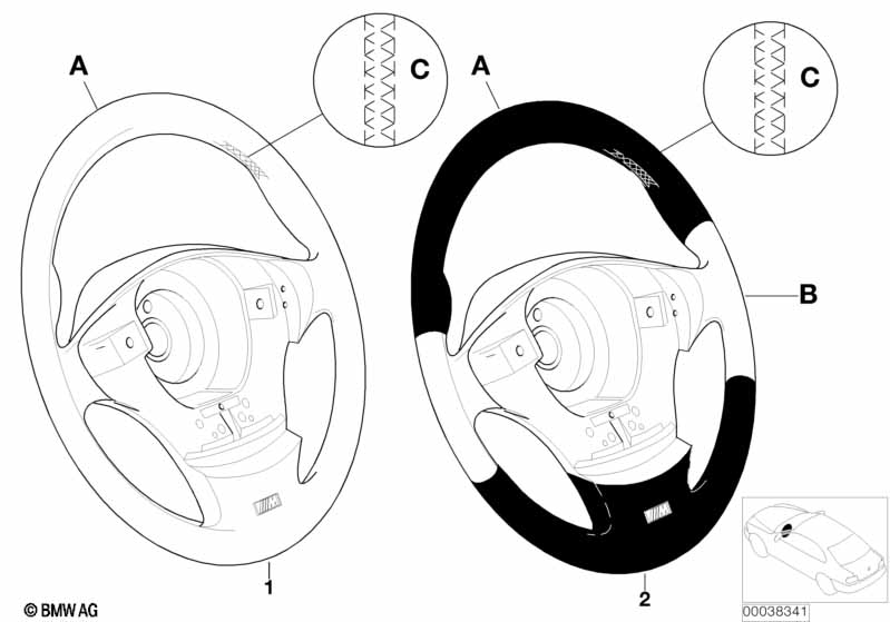 Individual M sportstuurwiel airbag SA710