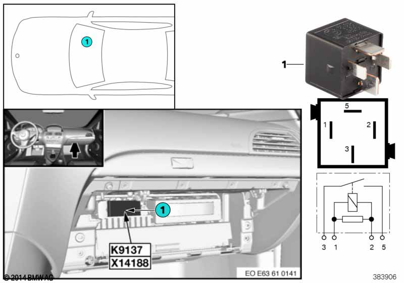 Relais elektrische ventilator K9137