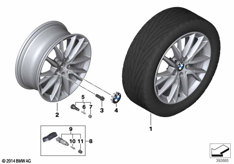 BMW LM-velg Y-spaak 489 - 17" OA