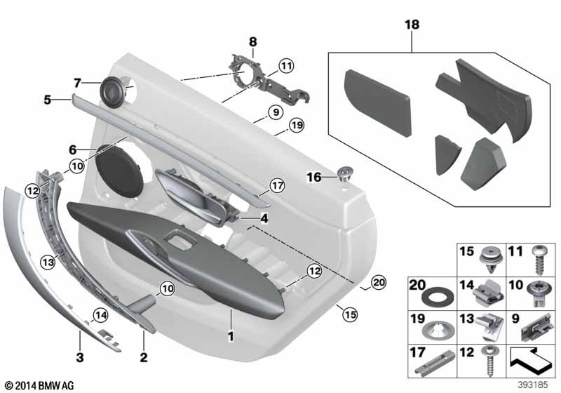 Aanbouwdelen portierbekleding achter