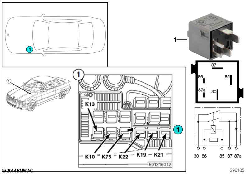 Relais ABS pompmotor K75