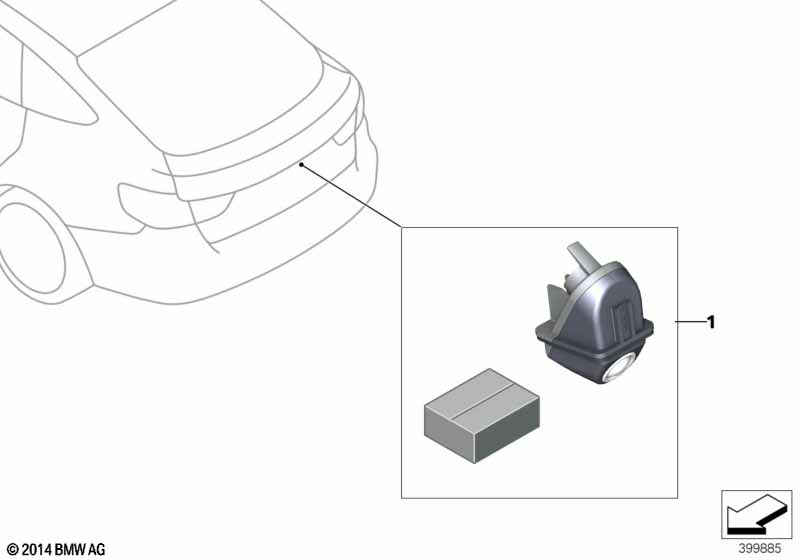 Inbouw achteruitrijcamera