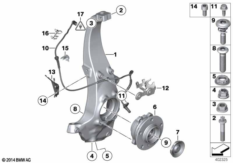 Fusee/wiellager v��r