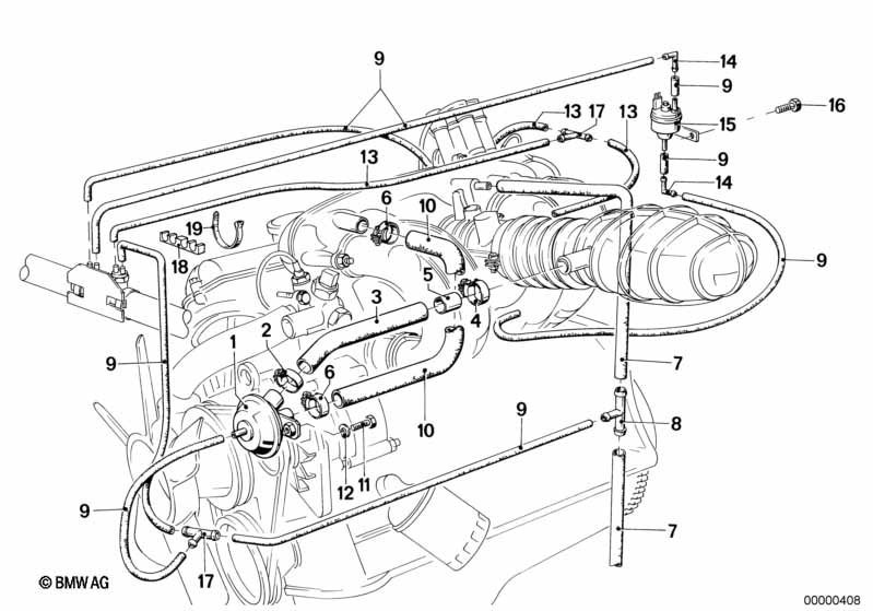 Onderdrukbesturing-motor