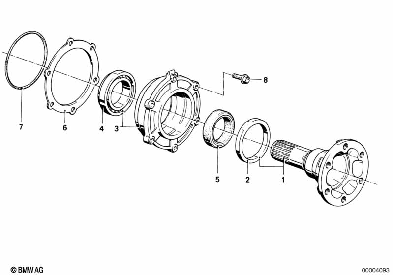 Aandrijflenslegering/keerring