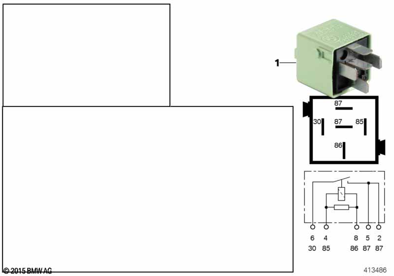 Relais startblokkering K6324