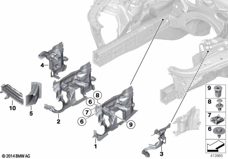 Aanbouwdelen motorruimte