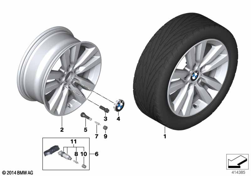 BMW LM-velg sterspaak 655 -17''