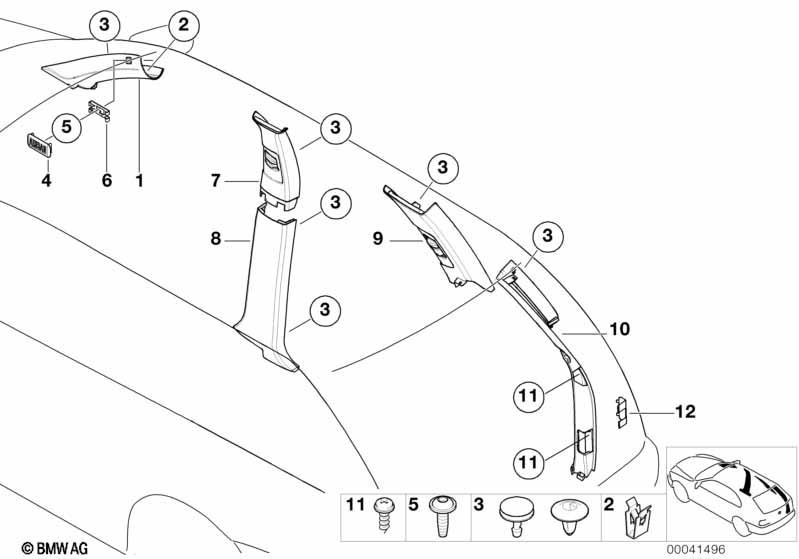 Bekleding A- / B- / C- / D-Kolom