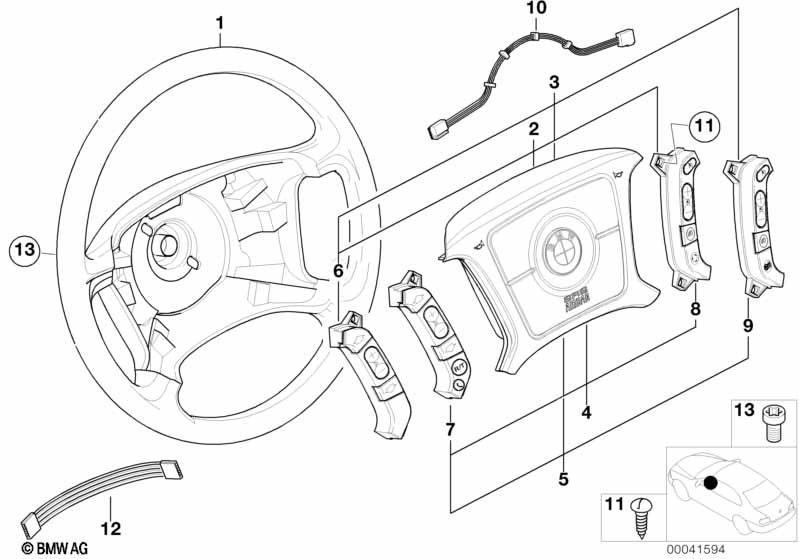 Stuurwiel Airbag-Smart multifunctioneel