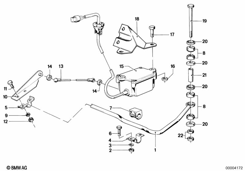 Niveauregelsystem/stabilisator achter