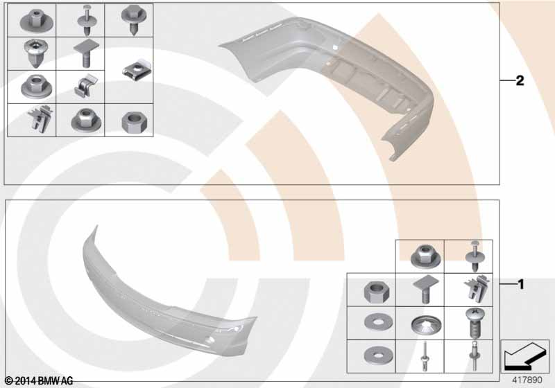 Montageset bumper