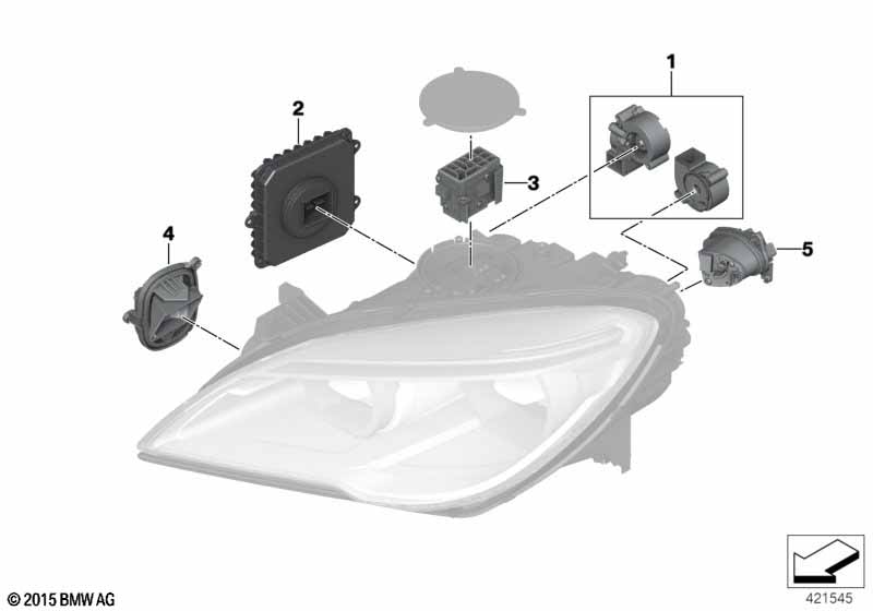 Elektronica-componenten koplamp LED